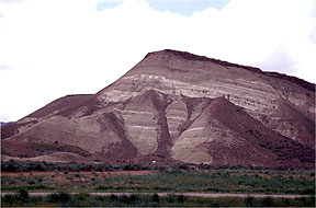 Mountain with Sedimentary Layers