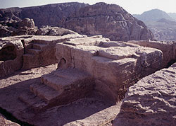 High place altar at Petra