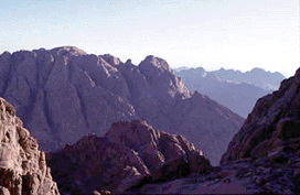View from the top of Mt. Sinai (Jebel Musa)