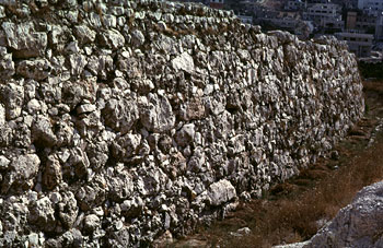 Massive wall of Shechem