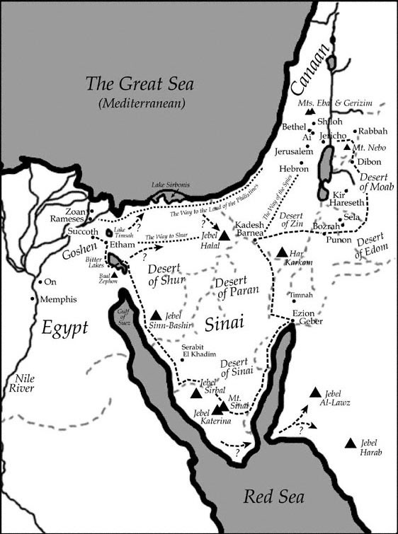 Map of the Exodus
